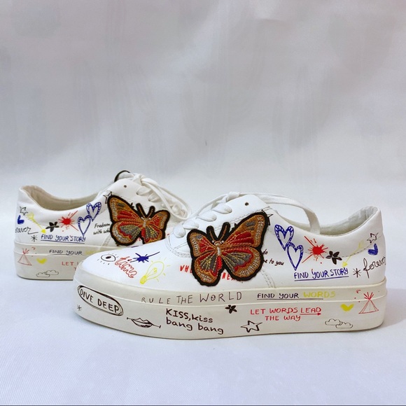 graffiti shoes zara